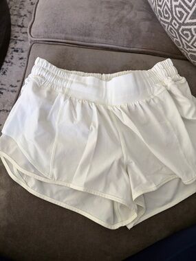 Lululemon hotty hot pale yellow Athletic Shorts